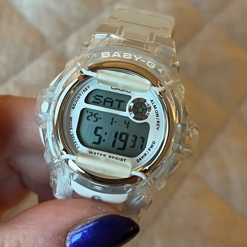 Casio Women’s Baby-G Watch - Transparent and Silver